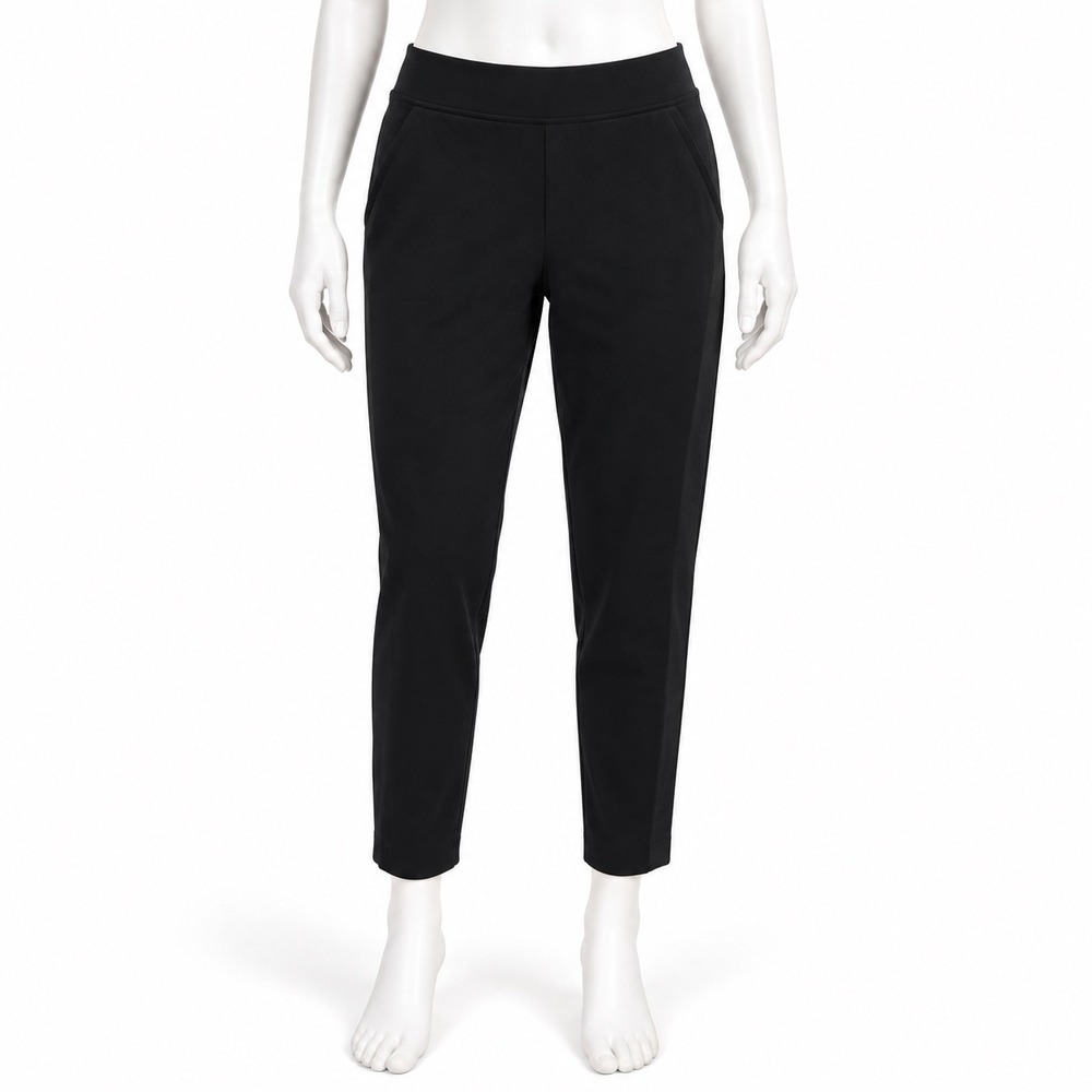 Athleta Brooklyn Ankle Pants Women's 4 Black Mid Rise Active Travel